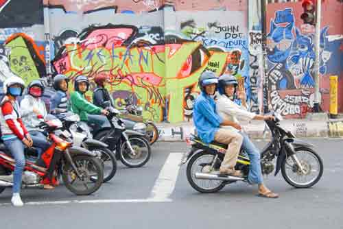 wall and bike-AsiaPhotoStock