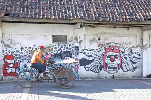 graffiti wall in java-AsiaPhotoStock