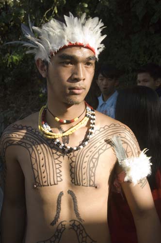 tatooed warrior-AsiaPhotoStock