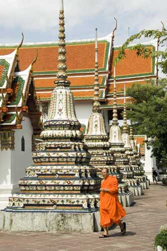 monk at wat pho-AsiaPhotoStock