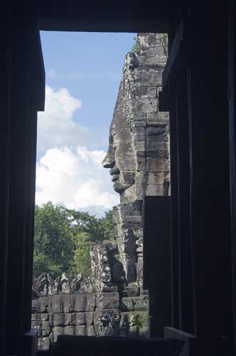 window onto face-asia photo stock