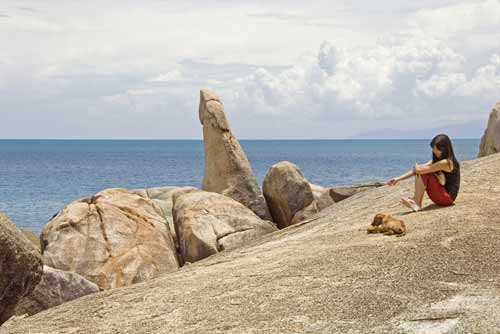 woman at grandfather-AsiaPhotoStock