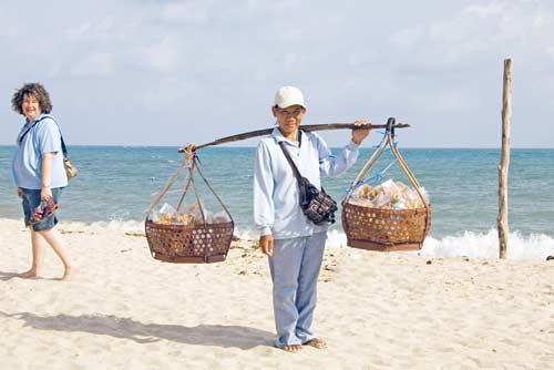 vendor on beach-AsiaPhotoStock