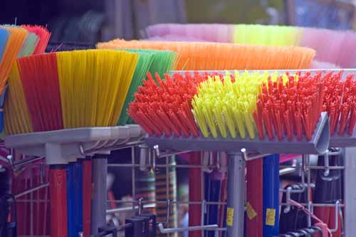 coloured brushes-AsiaPhotoStock