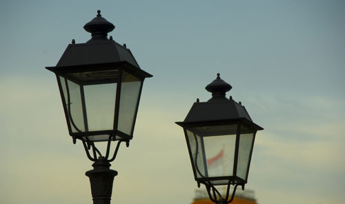 flag in lamp-AsiaPhotoStock
