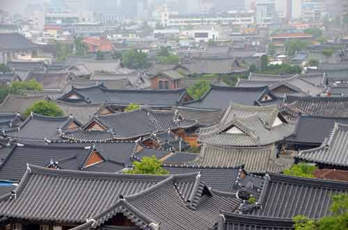 jeonju roofs-AsiaPhotoStock